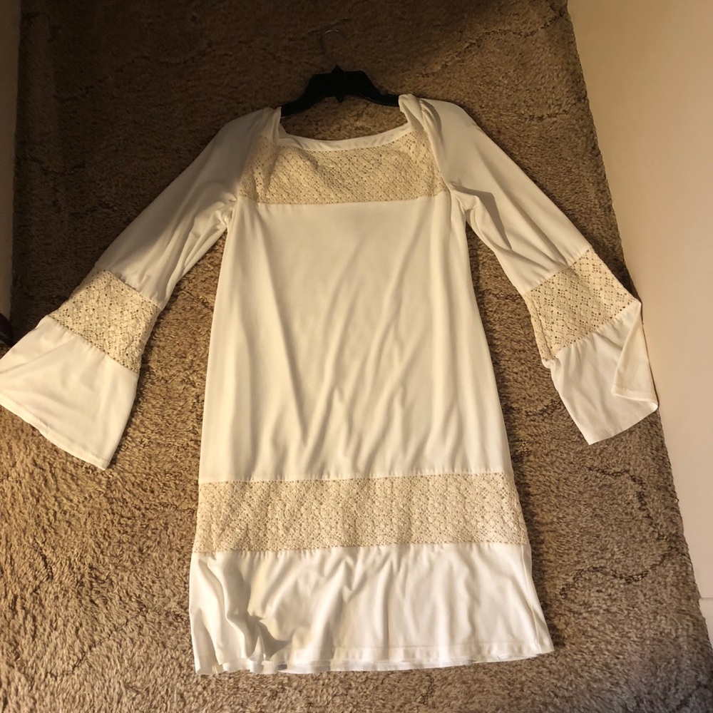 Missy Robertson Dress Ivory.  Size Medium